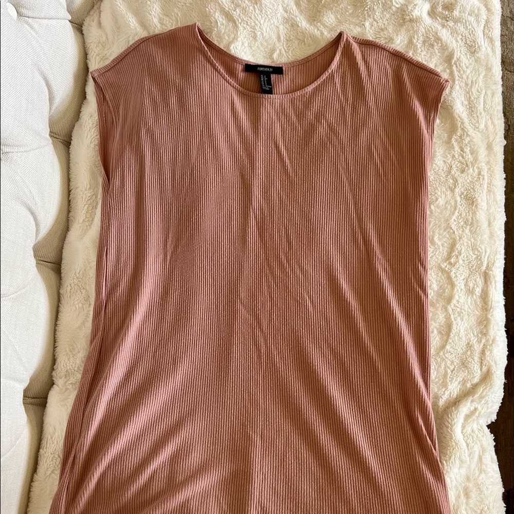 Forever 21 short pink t shirt dress